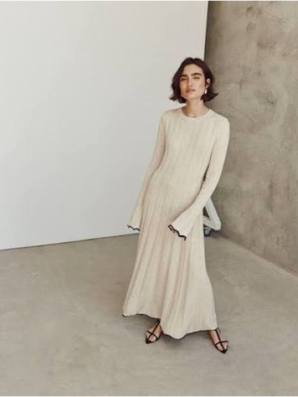 Dissh Cream Knit dress